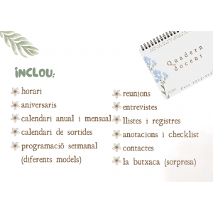 QUADERN IMPRIMIBLE PER A DOCENTS EN FORMAT PDF CURS 25-26