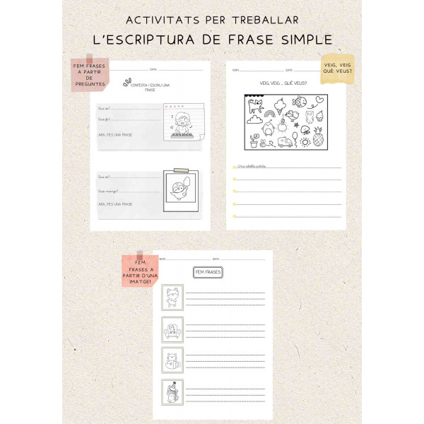 ESCRIPTURA FRASE SIMPLE