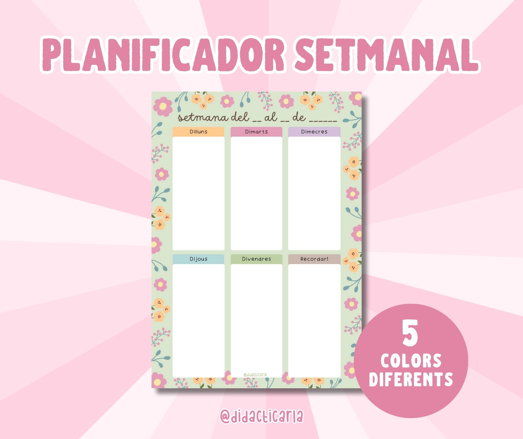 Planificador setmanal