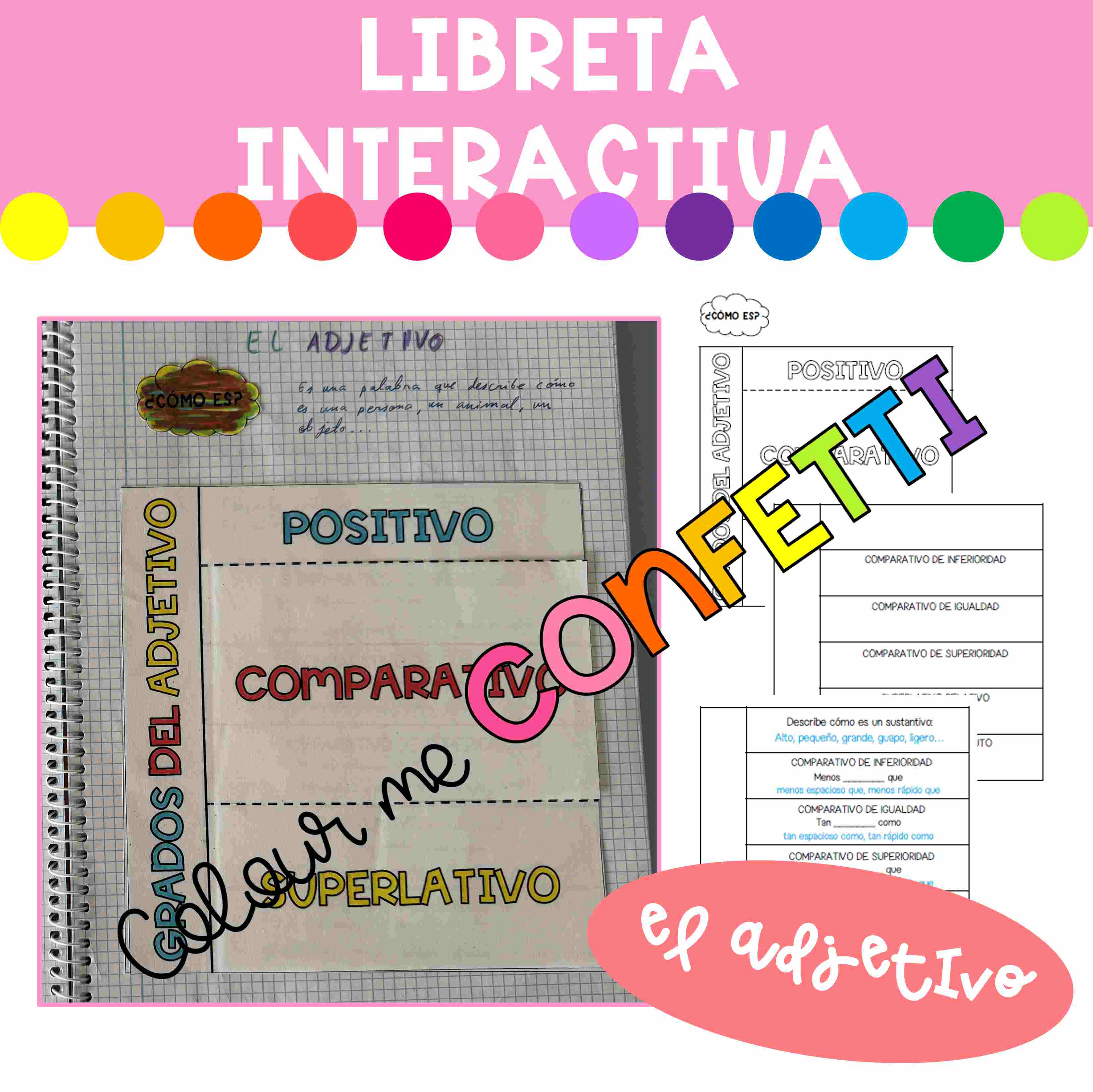El adjetivo - Libreta interactiva
