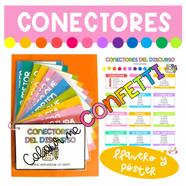 Conectores del discurso - Póster y llavero