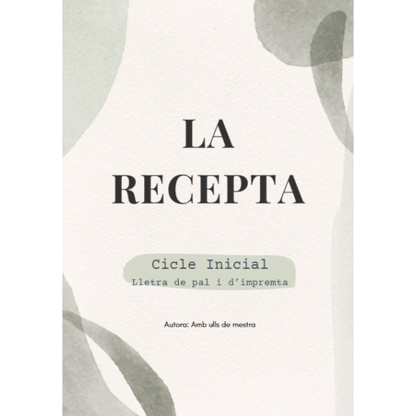 Text instructiu: LA RECEPTA