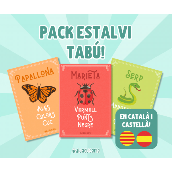 PACK ESTALVI tabú!