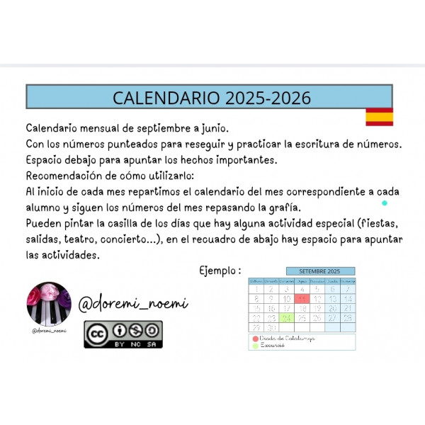 CAT/CAST-CALENDARI MENSUAL 25-26