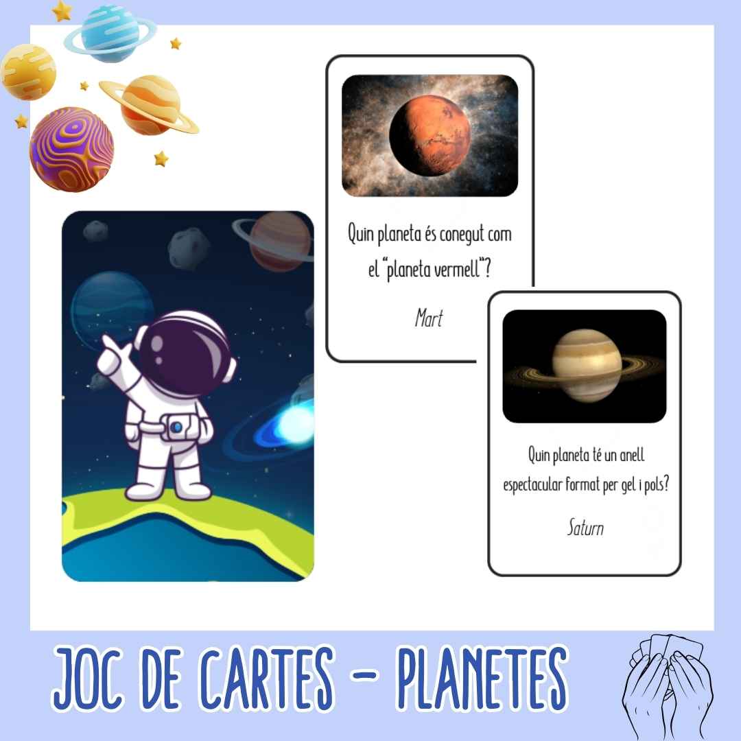JOC DE CARTES- ELS PLANETES