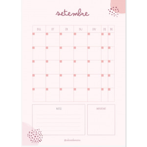 Quadern docent atemporal! Color rosa