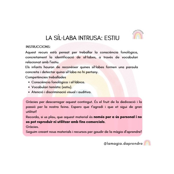 Síl·laba intrusa: estiu