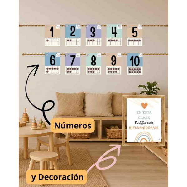 ✨ Pack de decoración para el aula – Estilo Boho ✨ CAT/CAST