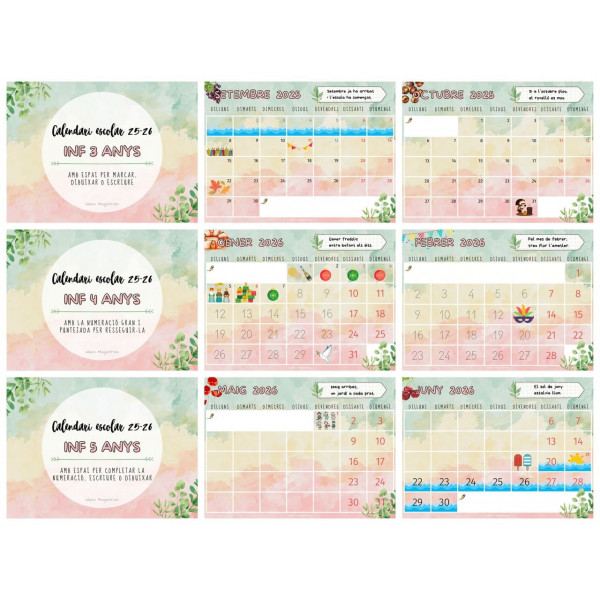 CALENDARI ESCOLAR 25-26 CATALÀ