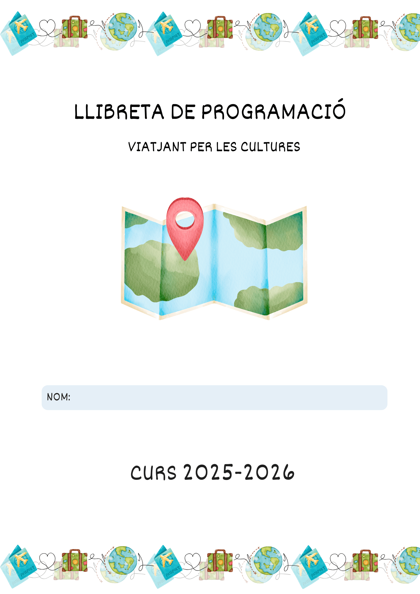 LLIBRETA DE PROGRAMACIÓ "VIATJANT PER LES CULTURES"