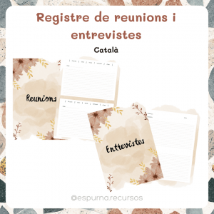 Registre de reunions i entrevistes