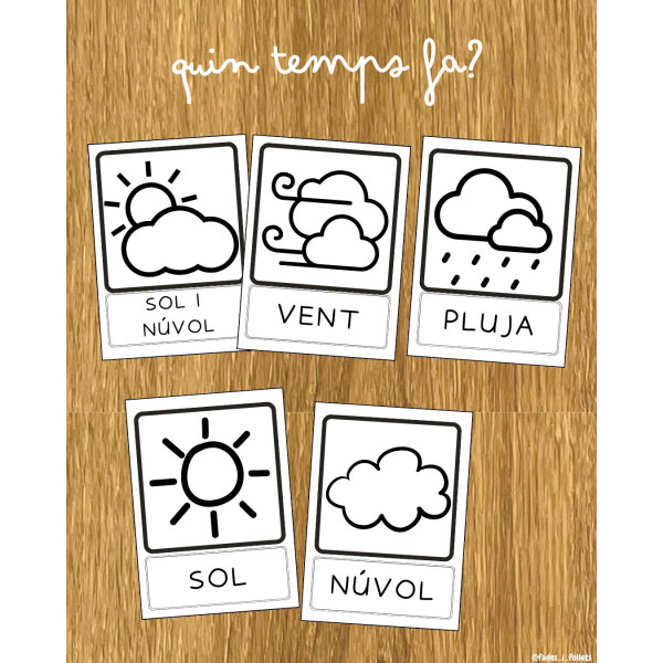 Pictogrames el temps