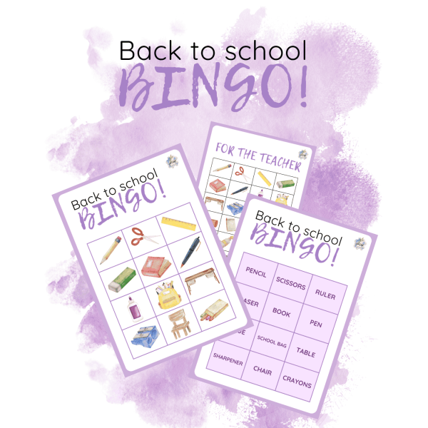 BINGO - BACK TO SCHOOL