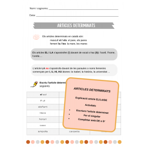 Articles determinats