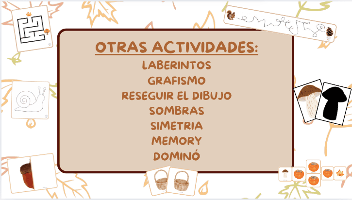 Dosier otoño - Parte 3 Actividades extra