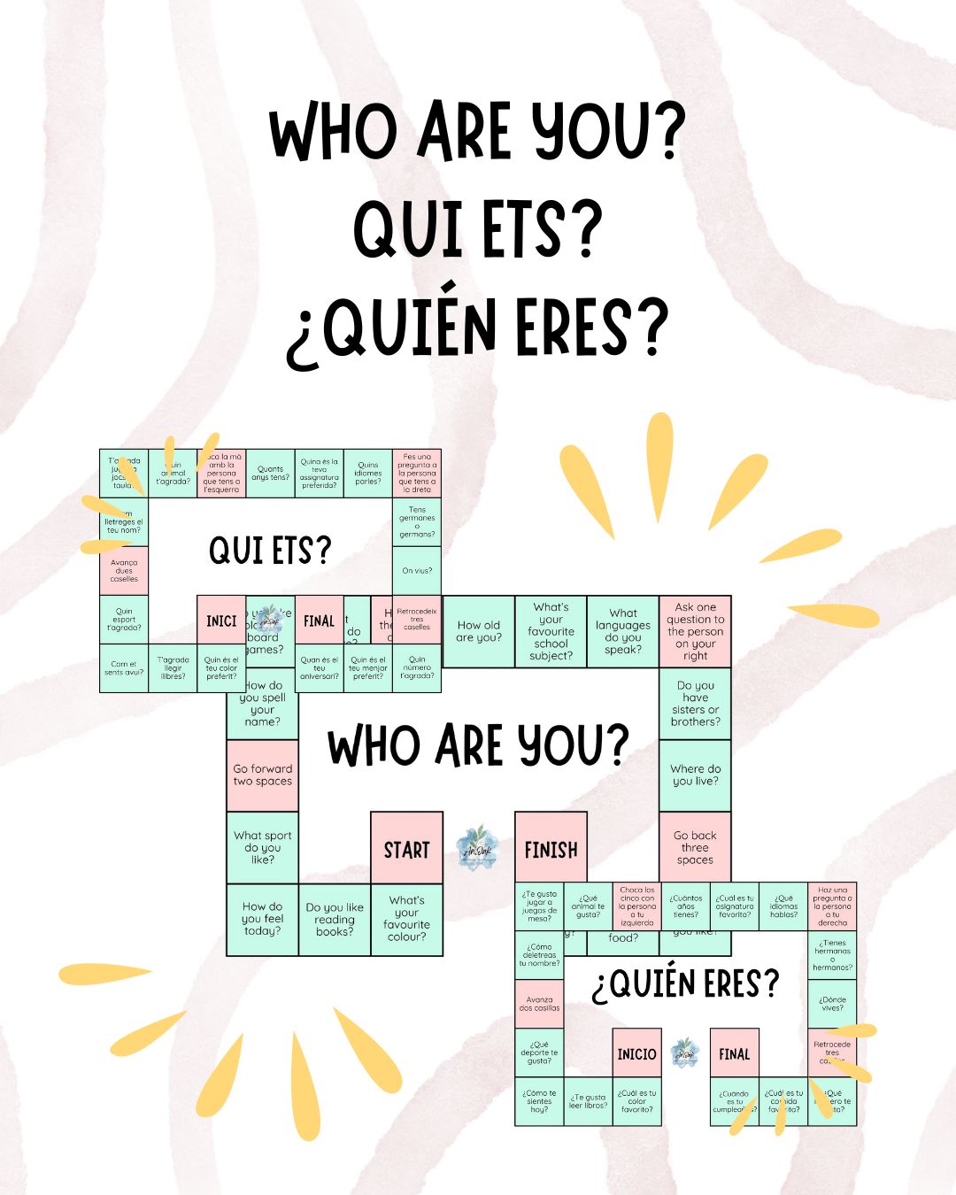 BOARD GAME - WHO ARE YOU?