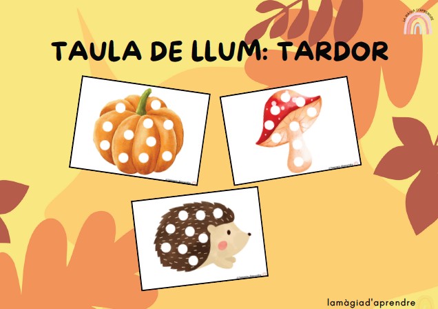 Taula de llum: tardor