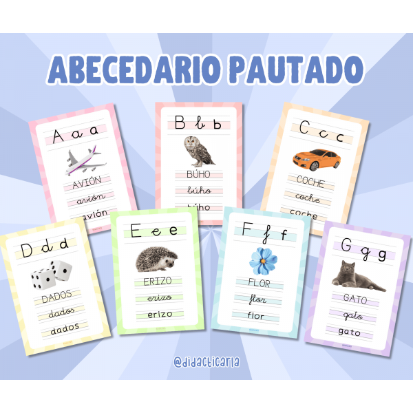 abecedario pautado castellano