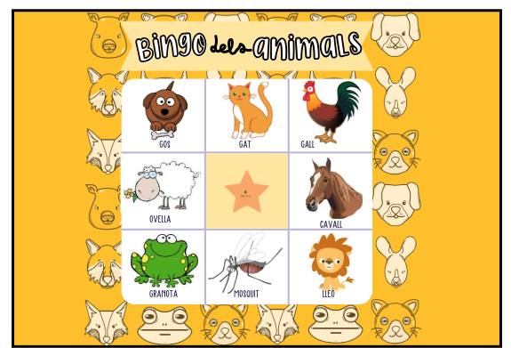 Bingo animals