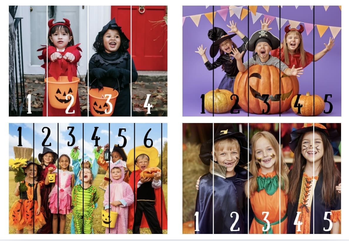Puzzles numéricos Halloween