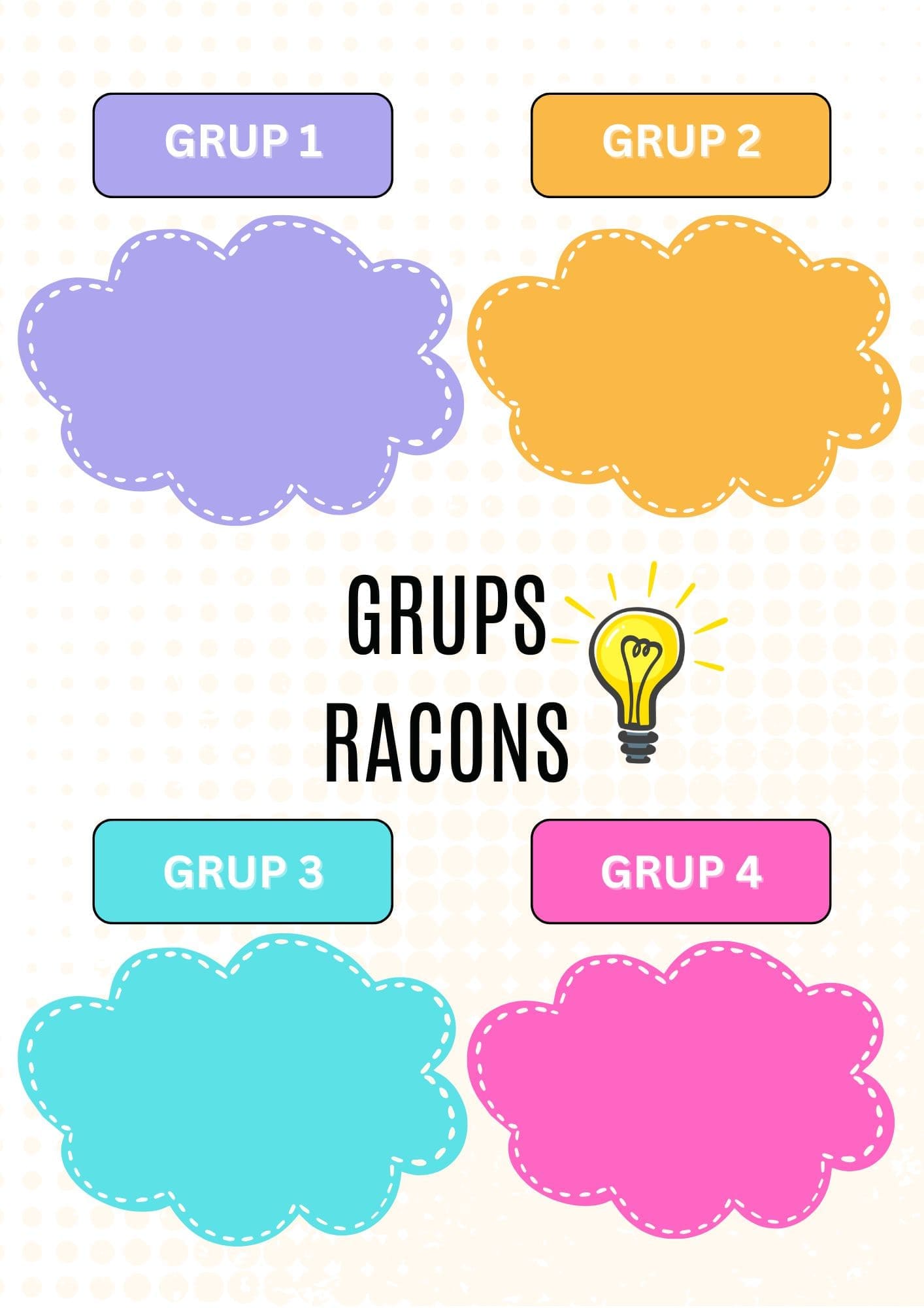 Cartell per a grups de racons