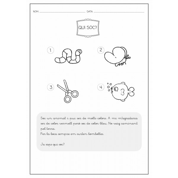 20 Comprensions lectores cicle incial ( lletra pal + lletra lligada)