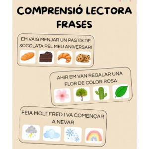 Comprensió lectora frases