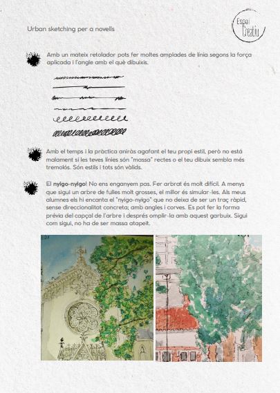 Urban sketching per a nens i no tan nens
