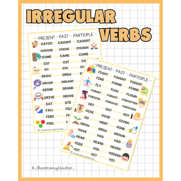 Irregular Verbs List