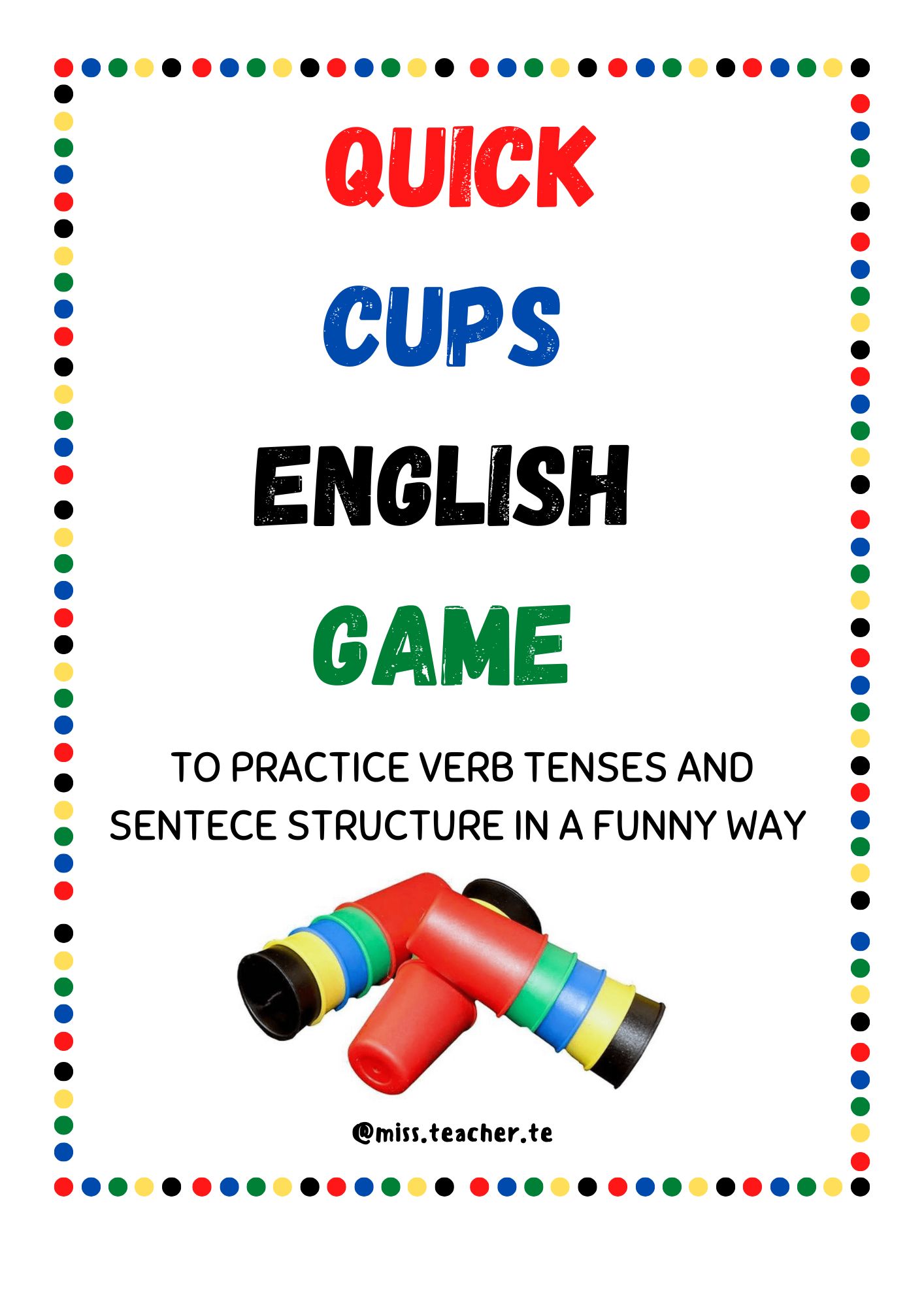 Speed cups: Comparatives and superlatives