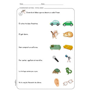 COMPRENSIONS LECTORES - NIVELL BÀSIC