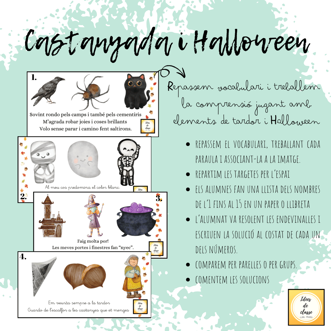 Comprensió lectora tardor i Halloween