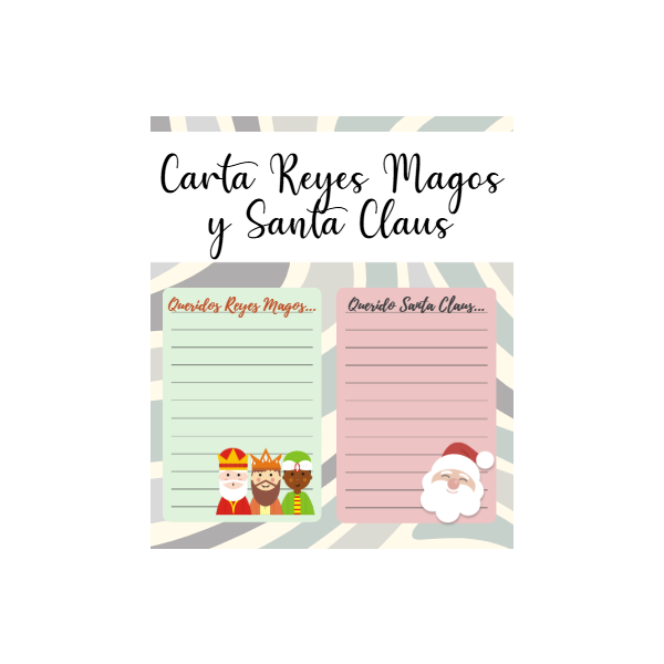 Carta Reyes Magos y Santa Claus