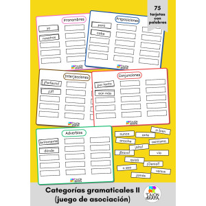 Categorías gramaticales II (juego de asociación)