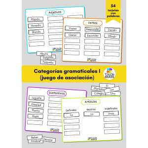 Categorías gramaticales I (juego de asociación)