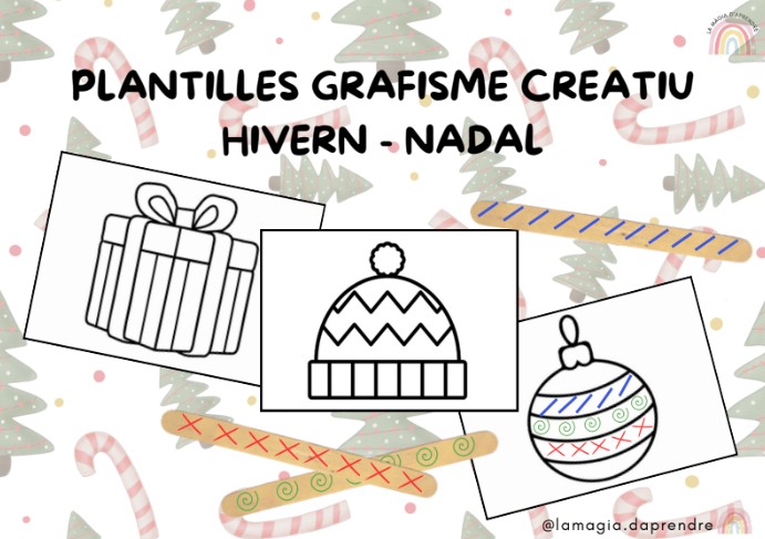 Plantilles grafisme creatiu Nadal i hivern