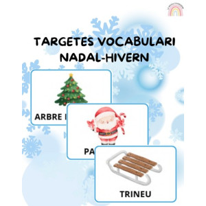 Targetes vocabulari Nadal i hivern