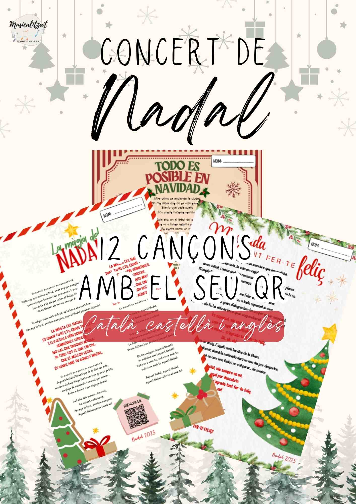 12 cançons de Nadal i d'hivern @musicalitza