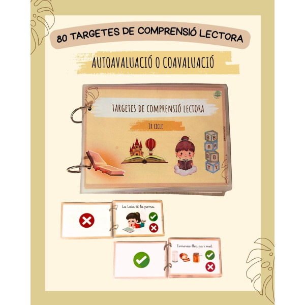 TARGETES DE COMPRENSIÓ LECTORA AUTOAVALUATIVES. LLETRA LLIGADA
