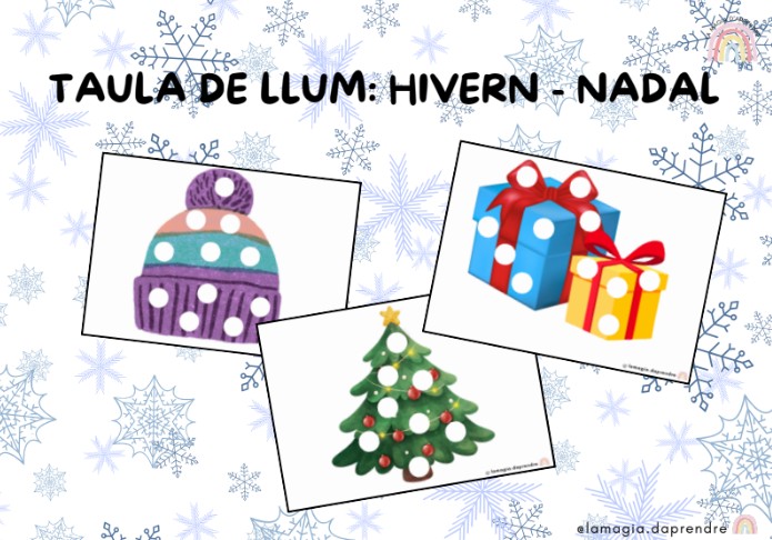 Taula de llum Nadal - hivern