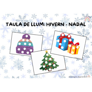 Taula de llum Nadal - hivern