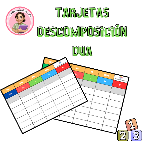 Tarjetas DUA descomposición NUMÉRICA