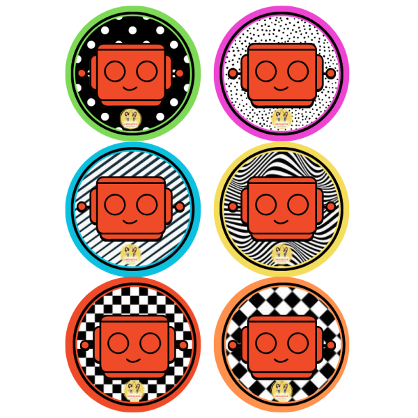 Juego de atención: Robots