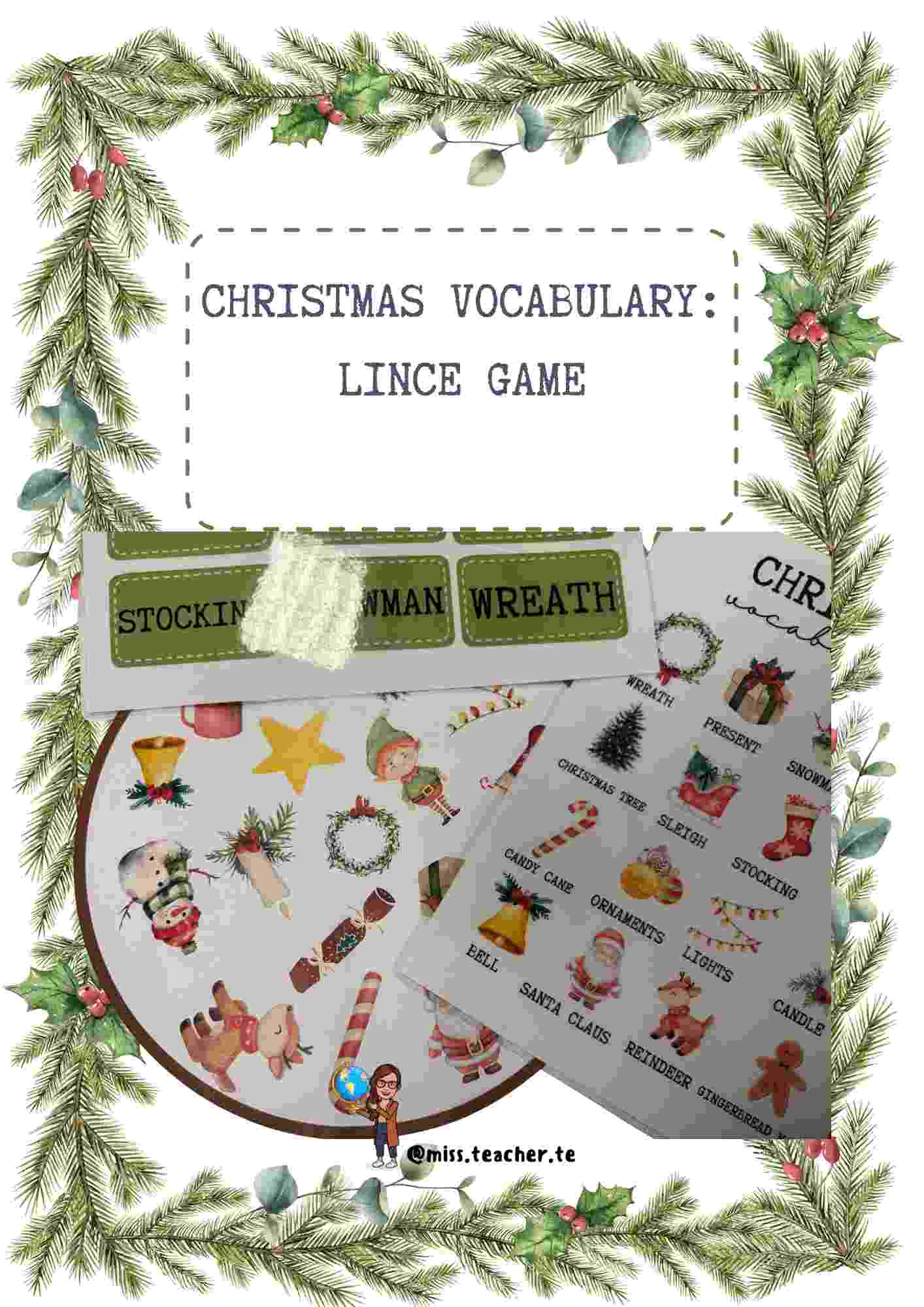 Christmas vocabulary: LINCE