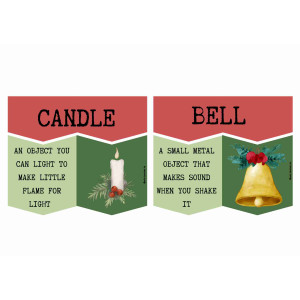 Christmas vocabulary: Match word with definition