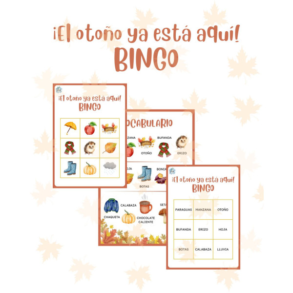BINGO - ¡EL OTOÑO YA ESTÁ AQUÍ!