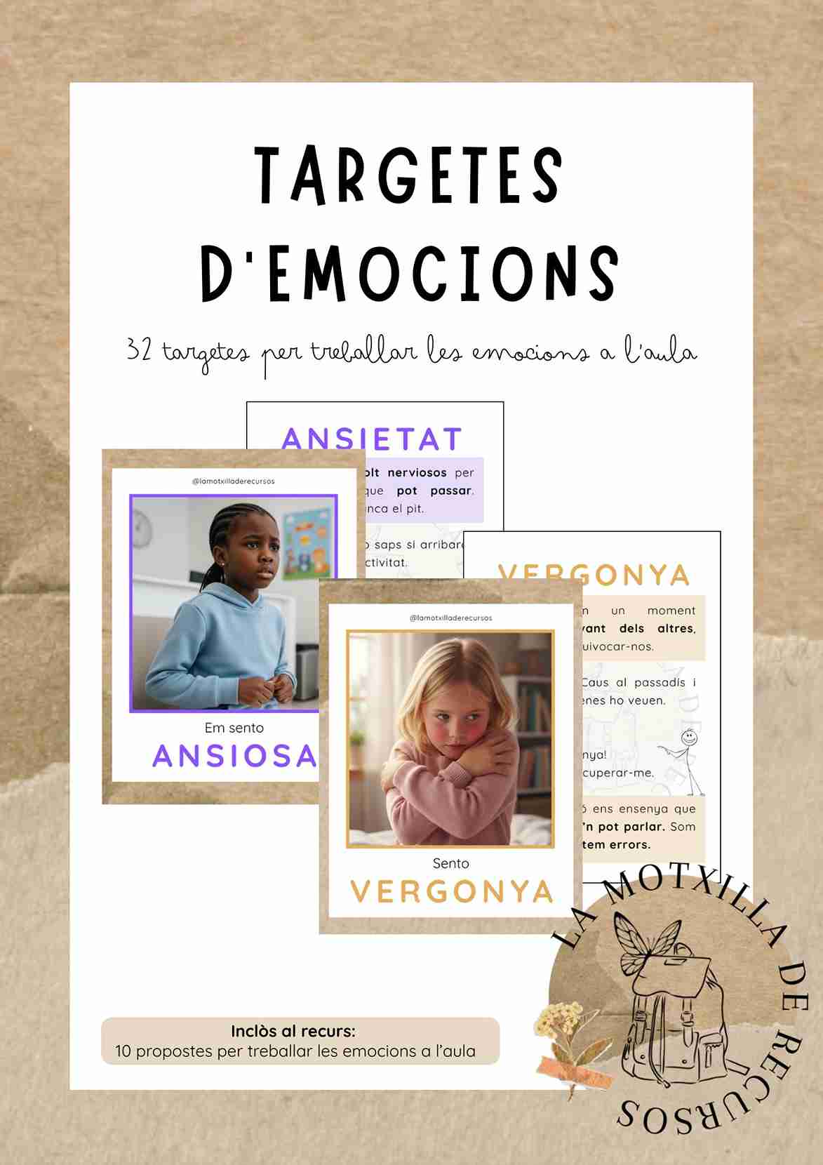 32 targetes per treballar les emocions a l’aula