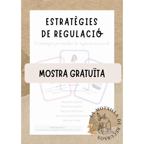 MOSTRA. 45 estratègies per treballar la regulació emocional