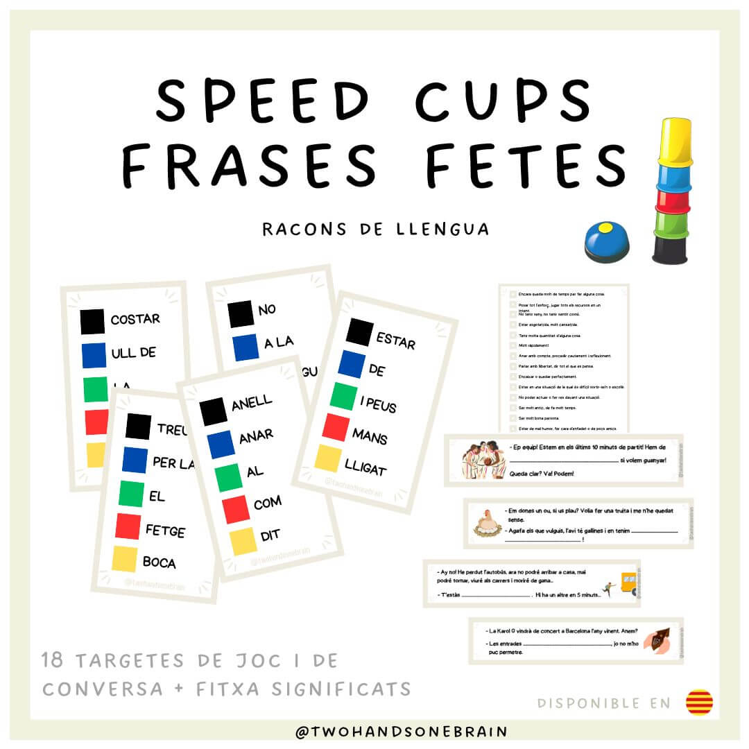 Frases fetes amb Speed Cups