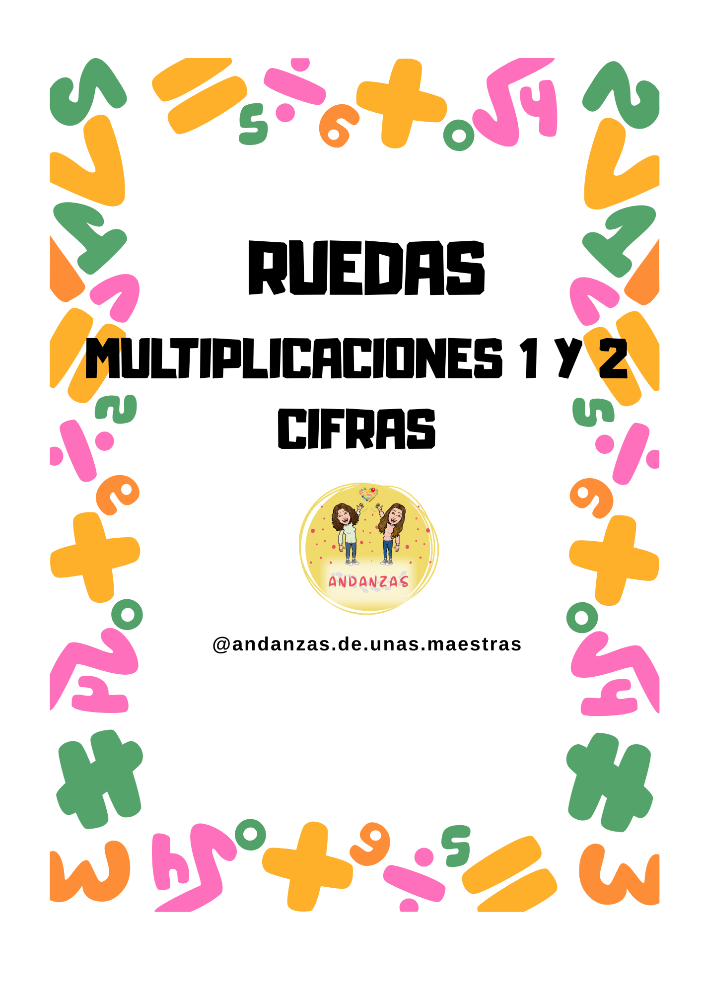 Ruedas de multiplicaciones: 1 y 2 cifras